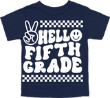 HELLO FIFTH GRADE - PEACE SIGN WITH TRACKS