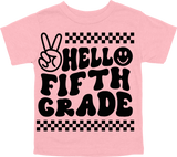 HELLO FIFTH GRADE - PEACE SIGN WITH TRACKS