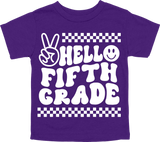 HELLO FIFTH GRADE - PEACE SIGN WITH TRACKS