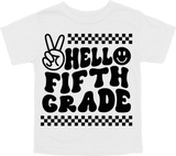 HELLO FIFTH GRADE - PEACE SIGN WITH TRACKS