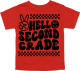 HELLO SECOND GRADE - PEACE SIGN WITH TRACKS