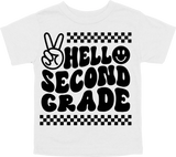 HELLO SECOND GRADE - PEACE SIGN WITH TRACKS