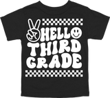 HELLO THIRD GRADE - PEACE SIGN WITH TRACKS