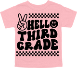 HELLO THIRD GRADE - PEACE SIGN WITH TRACKS