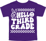 HELLO THIRD GRADE - PEACE SIGN WITH TRACKS