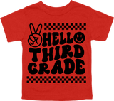 HELLO THIRD GRADE - PEACE SIGN WITH TRACKS