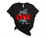 "MAMA SAID" - JUST LIVE RIGHT - DESIGN 1