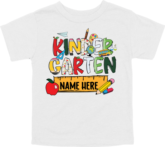 KINDERGARTEN GRADE RULER - CUSTOMIZE NAME IN THE COMMENT SECTION