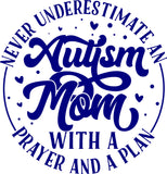 NEVER UNDERESTIMATE AN AUTISM MOM WITH A PRAYER AND PLAN