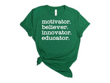 MOTIVATOR . BELIEVER. INNOVATOR. EDUCATOR.