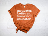 MOTIVATOR . BELIEVER. INNOVATOR. EDUCATOR.