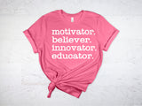 MOTIVATOR . BELIEVER. INNOVATOR. EDUCATOR.