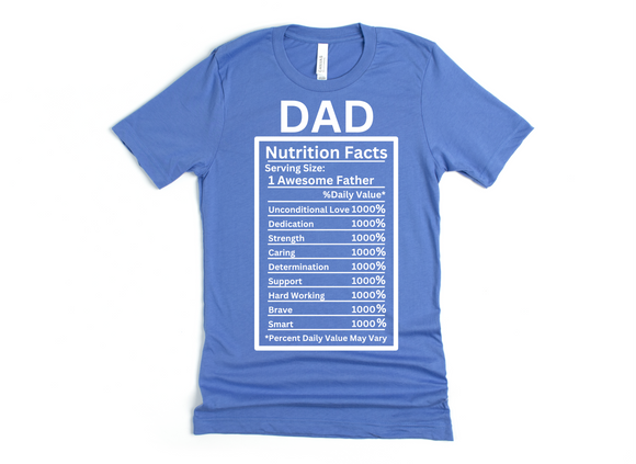 DAD NUTRITION FACTS