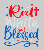 RED WHITE BLESSED