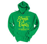 ** JAN 2024 THEME** STRENGTH & DIGNITY THE PROPER ATTIRE-PROVERBS 31:25 HOODIE