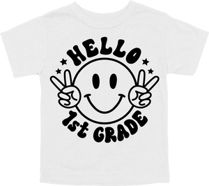 HELLO - 1ST GRADE - SMILE WITH PEACE SIGNS