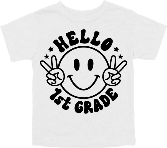 HELLO - 1ST GRADE - SMILE WITH PEACE SIGNS