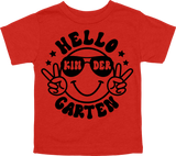 HELLO - KINDERGARTEN -  SMILE WITH PEACE SIGNS