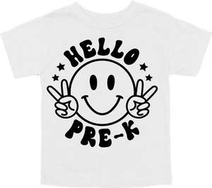 HELLO - PRE-K -  SMILE WITH PEACE SIGNS