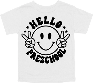 HELLO - PRESCHOOL - SMILE WITH PEACE SIGNS