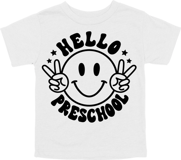 HELLO - PRESCHOOL - SMILE WITH PEACE SIGNS