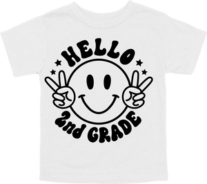 HELLO - 2ND GRADE - SMILE WITH PEACE SIGNS