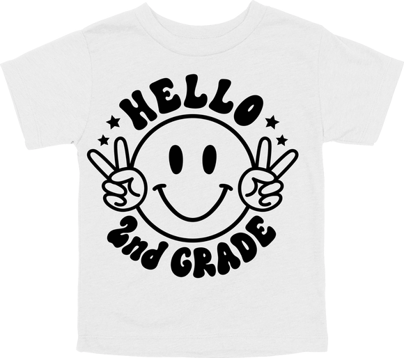 HELLO - 2ND GRADE - SMILE WITH PEACE SIGNS