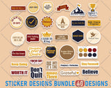 **NEW**Vision Sticker Bundle Collection | Faith-Based Motivational Stickers for Planners & Journals