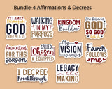 **NEW**Vision Sticker Bundle Collection | Faith-Based Motivational Stickers for Planners & Journals
