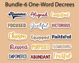 **NEW**Vision Sticker Bundle Collection | Faith-Based Motivational Stickers for Planners & Journals