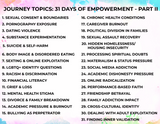 **NEW**YOUTH & YOUNG ADULTS EMPOWERMENT CARDS PART I & II BUNDLE - WITH ACRYLIC STAND