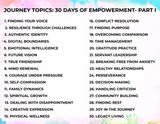 **NEW**YOUTH & YOUNG ADULTS EMPOWERMENT CARDS PART I & II BUNDLE - WITH ACRYLIC STAND