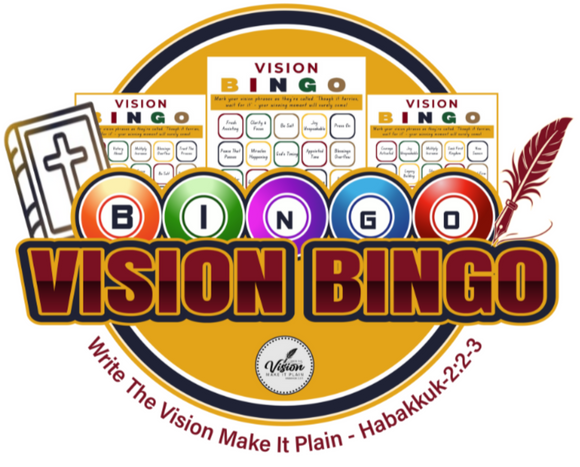 **NEW**Vision Bingo Game - Faith-Based Party Game (50 Unique Cards)