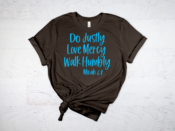 ** OCTOBER THEME 2024 THEME** DO JUSTLY-LOVE MERCY-WALK HUMBLY MICAH 6:8 - Design 3