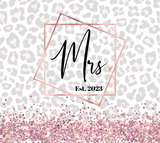 MR. & MRS. EST. YEAR TUMBLERS & WATER BOTTLES - CUSTOMIZE YEAR IN THE NOTES BEFORE CHECKOUT