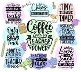 COFFEE GIVES ME TEACHER POWER- TUMBLER~ WATER BOTTLE